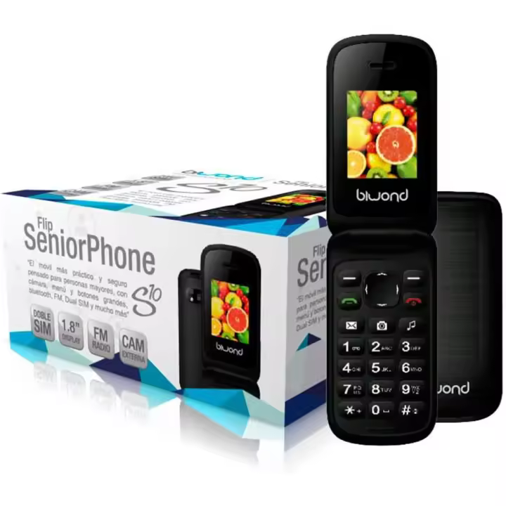 Biwond Seniorphone S10 Teléfono Móvil Clásico, NEGRO , libre - Envío 24H, NUEVO - 1