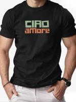Camiseta De Algodón Para Hombre CIAO Amore Estampado Gráfico Cuello Redondo Manga Corta Transpirable Casual Y De Moda Para El Verano - details 2
