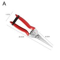 Tijeras De Podar Para Jardín Corta Hojas Y Plantas Acero Inoxidable Antideslizante Mango Cómodo Herramienta De Jardinería Rojas - details 4