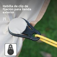 6pcs Clip De Tenda Para Camping Y Escalada Clip De Sombra Para Pergola Fijación De Cuerda Accesorios De Senderismo Clip De Plástico - details 1