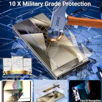 Protector De Pantalla De Vidrio Templado 9H Para Samsung Galaxy S24 Ultra S24+Plus S24Ultra Fácil Instalación Privacidad Antipolvo Protector De Pantalla HD Anti- Spy Anti- Huella Anti- Raspador Resistente Al Agua - details 1