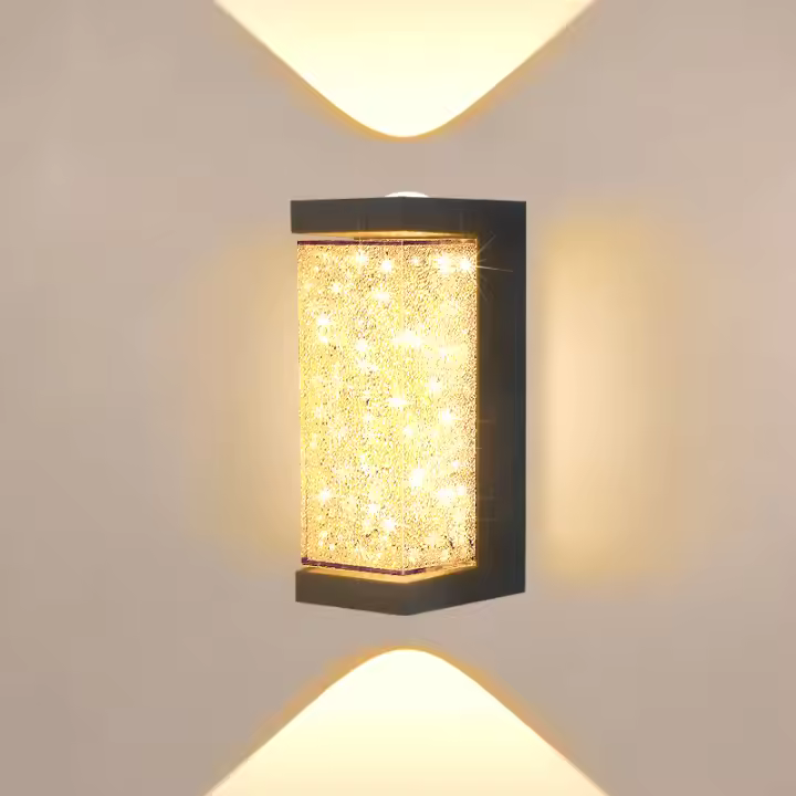 Lámpara De Pared Moderna Para Exteriores Luz De Puerta Impermeable Con Cristal Iluminación De Dormitorio Para Pasillo Jardín Decoración De Patio Luz LED Self-Contained No Dimmable - 1