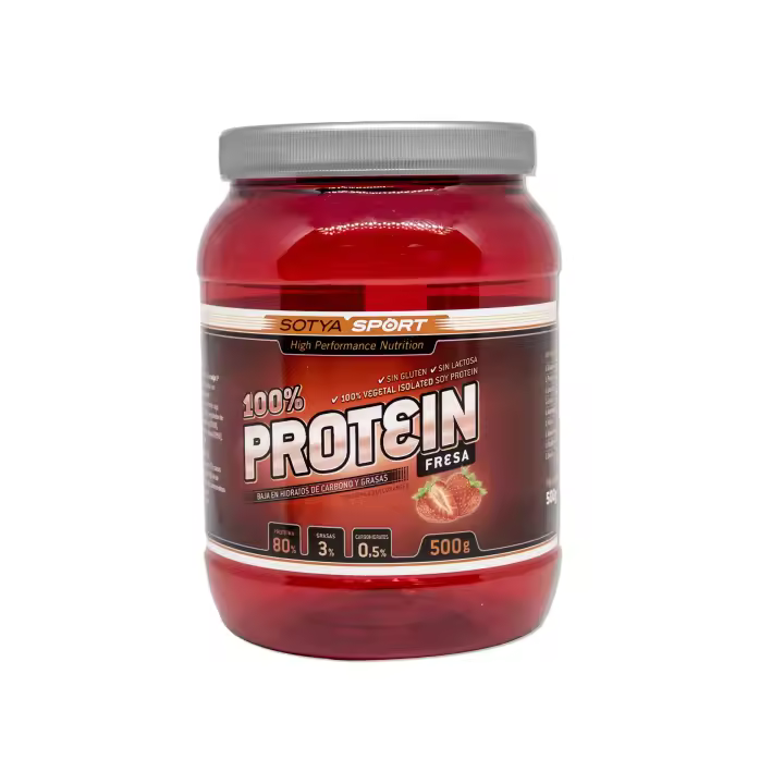Sotya Proteína de Soja 100% Fresa en Polvo 500g - 1