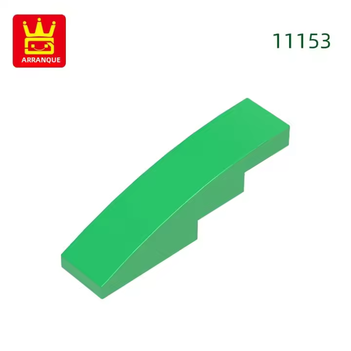 Wange 120Pcs Accesorios De Color Compatible Con Bloques De Construcción DIY Para Niños Piezas De Montaje Curvadas Y De Inclinación 4x1 11153 - 1