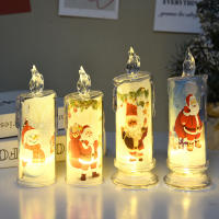 Vela LED De Navidad Proyección De Lámpara De Flamante Decorativa Para Fiesta De Año Nuevo Y Festival Decoración De Casa Y Dormitorio - details 6