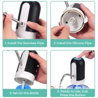 Dispensador de agua eléctrico automático - Recargable con batería de iones de litio - Alta compatibilidad y fácil de usar - Incorpora 2 ADAPTADORES para garrafas comerciales de 5/6/8 litros - details 0