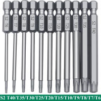 Juego De 11 Piezas De Puntas De Destornillador Magnéticas De 1/4" Hexagonal Tamper Proof Torx Y Planas F1FC Alta Calidad Para Perforación - details 0