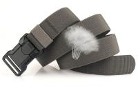 Cinturón Táctico Duradero De Aleación De Aluminio Con Hebilla De Solución Rápida Para Hombres Cinturón Elástico De Cowboy Para Exteriores Y Caza - details 3