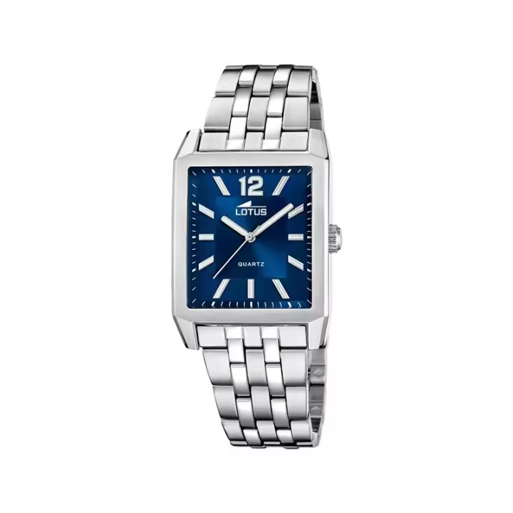 Reloj Lotus Hombre 18983/2 Square Series - Acero Inoxidable, Rectangular, Azul - 1