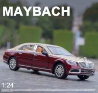 Nueva Modelo De Coche Maybach S600 En Escala 1:24 Metálico De Simulación Alta Con Puertas Abatibles Juguetes Regalo Para Adolescentes Y Adultos - details 0