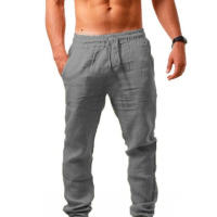 Nuevos Pantalones Casuales Para Hombre Sueltos Y Cómodos De Color Sólido Estilo Callejero Moda Primavera Otoño Talla Media - details 4