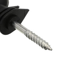 50Pcs Aisladores De Valla Eléctrica Duraderos Postes De Tornillo Multiusos Accesorios Para Jardín Aislador De Post Para Valla Eléctrica - details 10