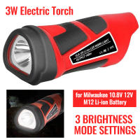 Linterna Portátil Eléctrica 3W Torcha Mano Con Luz LED Para Batería Li-ion Milwaukee 10.8V 12V M12 48-11-2401 No Impermeable - details 0
