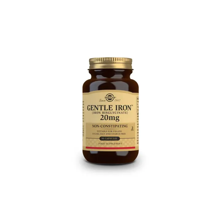 Solgar Hierro Gentle (Hierro Bisglicinato) - 90 cápsulas vegetales - 1