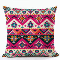 Cubierta De Cojín Cuadrada De Lino Personalizable Estilo Bohemio Turco Para Sofá Y Cintura Suministros Del Hogar 100% Algodón Ecológico - details 8