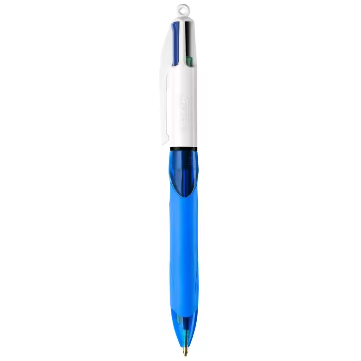 BIC Boligrafo Cuatro Colores con Grip de Caucho Ergonomico Trazo 0.32mm - 1