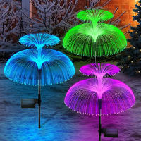 Lámparas De Jardín Solares LED De Medusa Cambio De Color En 7 Colores Impermeables Para Decoración De Patio Camino Jardín - details 3