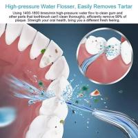Irrigador Bucales Portatil, Irrigador Dental Portatil Viaje con 4 Boquillas 3 Modos,USB, 220ml Recargable Irrigador limpiador Dientes Agua Presion, IPX7 Impermeable - details 10