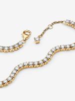 Pandora - Pulsera de Tenis brilliant-Baño de Oro de 14K - details 0