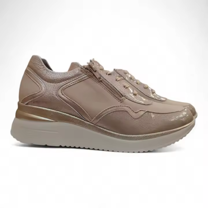 Zapatos cremallera Pitillos beige Piedra - 1