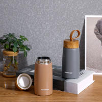 Termo Doble Capa Aislada De Acero Inoxidable 280ml Mini Botella De Agua Con Cuerda Portátil Para Exteriores Y Deportes - details 2
