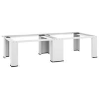 Pedestal Doble de la Lavadora y la Secadora Blanco Soporte Mueble Base Capacidad de carga 100 kg,  100 kg con estantes,  100 kg con cajón y mas - details 0