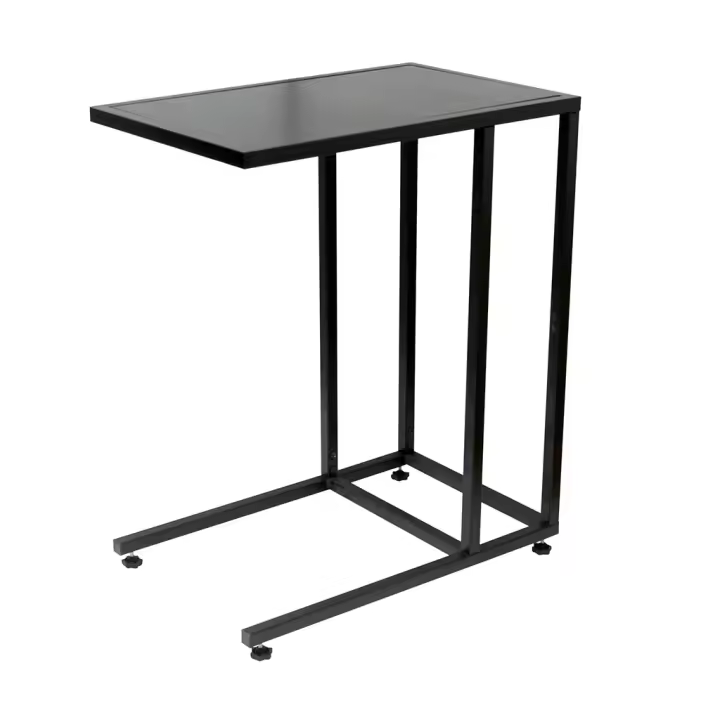 Mesa Auxiliar Metálica Color Negro 🖤 55 x 67 x 35 cm - SpazioLuzio - 1