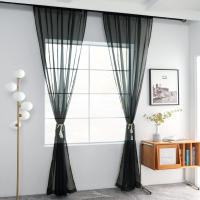 Cortinas De Yarn Blanco Sólido Para Ventanas De Sala De Estar Cocina Modernas Cortinas De Tulle Voile Para Decoración De Hogar Y Oficina - details 12