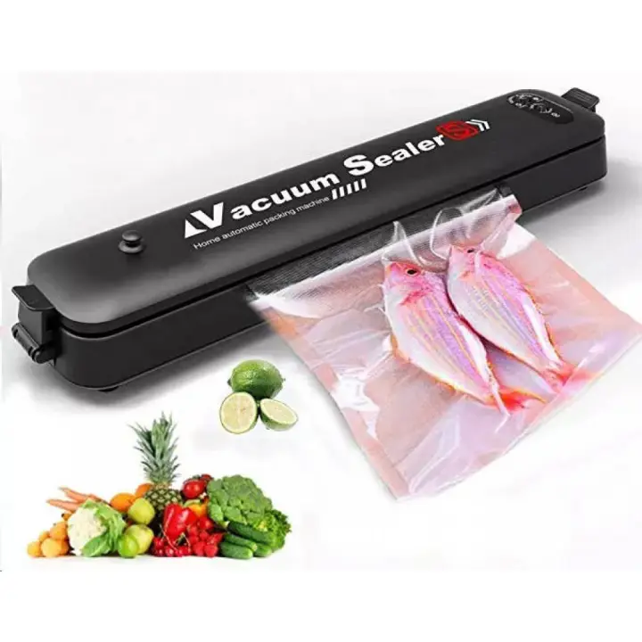 Envasadora al Vacio, Maquina al Vacio de Alimentos, Cortador Incorporado y Almacenamiento de Rollos, La Conservación de Alimentos de Larga Duración, VS3017 (Negro) - 1