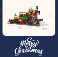 Bloques De Construcción De Tren Navideño Con Luz Y Paisaje De Calle Estación De Ferrocarril De Invierno Para Juguetes De Montaje Para Niños - details 9