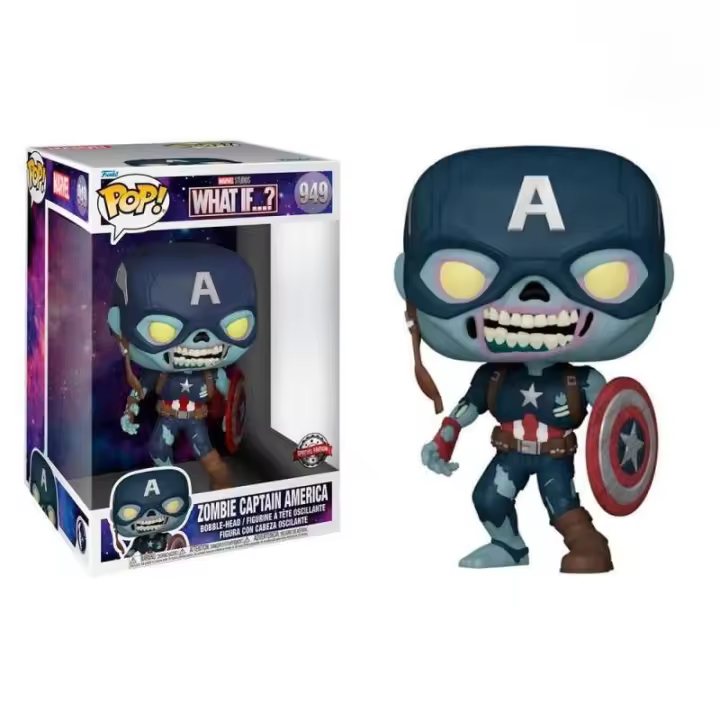 Funko Pop! What If...? - Capitán América Zombi 25 cm Exclusivo, 58449, Nº949 - 1