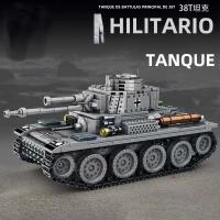 Bloques De Construcción MOC 99A Tanque De Batalla Principal Militar Challenger Leopard Panther Juguetes Para Niños Modelos De Soldado Pesado - details 6