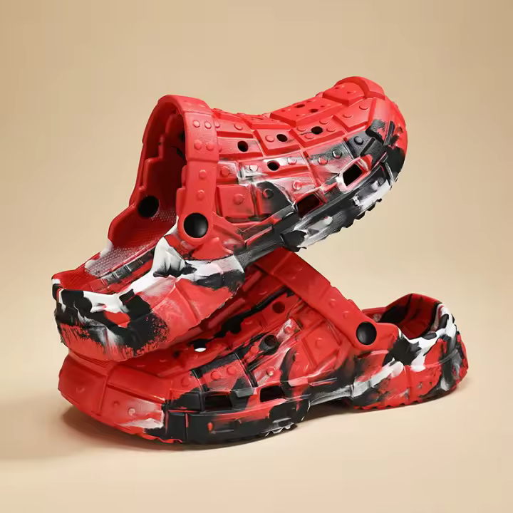 Sandalias Para Hombre Con Agujeros Zapatos De Playa Cómodos Antideslizantes Transpirables Flip Flops Casual Para El Verano - 1