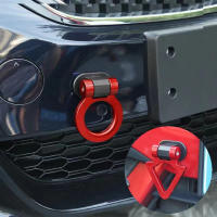 Adornos De Remolque Para Coche Diseño De Anillo De Carreras Decoración De Auto Simulación De Remolque Ante Y Trasero Material ABS Plástico - details 11