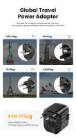 Adaptador De Viaje Universal 5 En 1 Con 2 USB-C Y 2 USB-A Cargador De Pared Para USA EU UK AUS Plug Incluye 2 USB Para Dispositivos Móviles - details 2