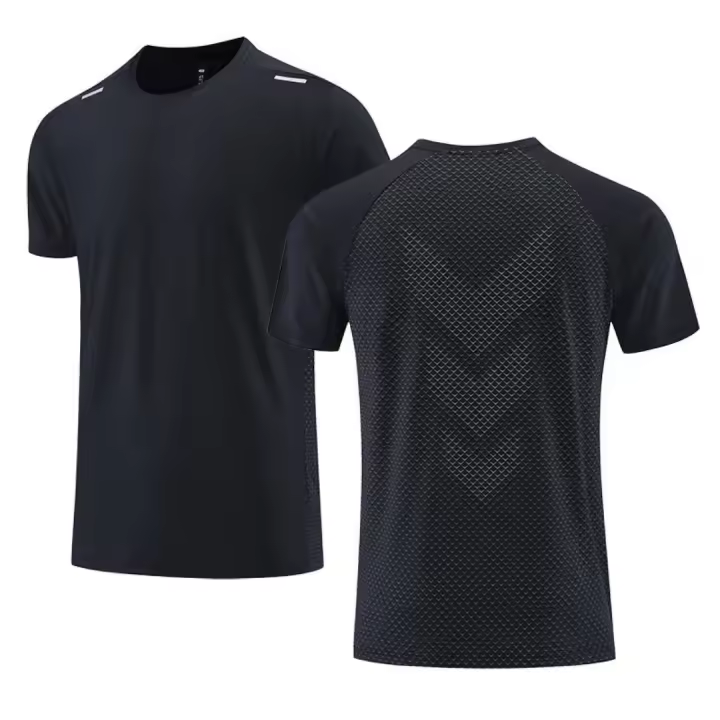 Camiseta De Running Para Hombres Verano 2025 Secado Rápido Deporte Fitness Entrenamiento En Gimnasio Transpirable Para Correr - 1