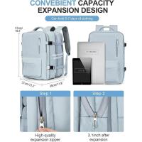 Mochila Viaje Cabina Avion 40x20x25 Mujer Ryanair Maleta Mochila 45x36x20cm Easyjet Equipaje de Mano tamaño Mochila Expandible Hombre Travel Backpack Mochila para Portatil Impermeable con USB - details 0
