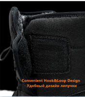 Botas De Tobillo Para Mujer Invierno Botas De Nieve Al Aire Libre Botas De Camuflaje Con Pluma Gruesa Botas De Senderismo Con Plataforma Botas De Tacón Bajo Material De Suela De Goma Talla Verdadera - details 7