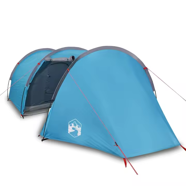 vidaXL Tienda de campaña túnel para 4 personas impermeable azul - 1