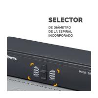 ENCUADERNADORA  FELLOWES  MANUAL METAL 50 - COLOR GRAFITO - DE ESPIRAL METALICO USO MODERADO - details 2