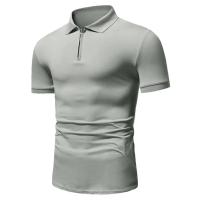 Camiseta Polo Hombre Manga Corta Verano Cierre De Cremallera Ligera Transpirable Streetwear Solido Tops Casual Para El Día - details 2