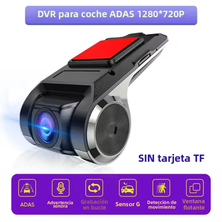 Cámara DVR USB ADAS Develuck Para DVD De Coche Grabadora De Visión Trasera Con Navegación HD Alarma De Voz Y Audio Automotriz - 1
