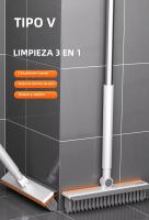 Cepillo De Piso Para Baño Y Cocina Multifuncional Con Mango Largo Para Limpieza De Juntas De Azulejos Y Espacios Estrechos - details 0