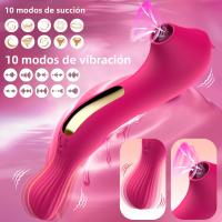 Vibrador Potente Para Mujeres Masajeador De Vagina Con Estimulación G-Spot Y Succión De Vácuo Juguetes Sexuales Para Masturbación 18+ Silicone - details 0