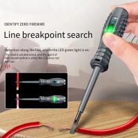 Linterna Multifuncional Portátil Para Pruebas De Voltaje Y Electricidad DISEÑO DE PISTOLAS Lápiz De Prueba De Cero Línea Detector De Energía Voltímetro Herramienta De Destornillador De Acero Cromo-vanadio - details 5