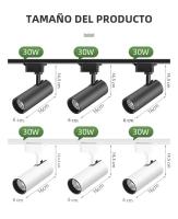 Lámpara De Techo LED Para Riel De Pista Completa Iluminación Focalizable Para Tienda De Ropa Y Hogar 85-265V Incluye Bombillas - details 13