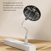Ventilador Portátil Recargable USB Silencioso Con Batería De Almacenamiento Para Verano Viajes Exteriores Corriente 5V Plástico - details 0