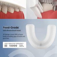 Cepillo de dientes ultrasónico automático,Cepillo De Dientes En Forma De U，Cepillos de dientes ultrasónicos de 360 ​​° Cepillo de dientes eléctrico y Kit de blanqueamiento dental，para Cargar IPX7 a Prueba de Agua - details 3