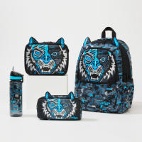 Mochila De Escuela Primaria Smiggle Australia Para Niños Y Niñas Roja Ultra Ligera Reduciendo La Carga Con Botella De Agua - details 0