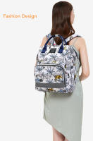 Bolso De Diaper Para Mamá Con Gran Capacidad Organizadora Bolsa De Bebé Con Estampado Floral Bolso De Mano De Moda Para Mujer Bolsa De Lactancia - details 4